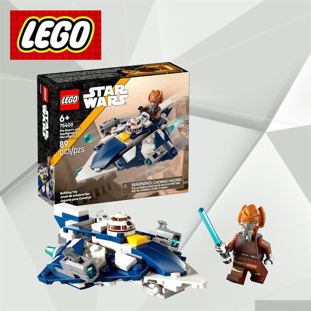 LEGO Star Wars: Plo Koon's Jedi Starfighter™ Microfighter Set #75400 (89 Pcs) - Picture 10 of 10